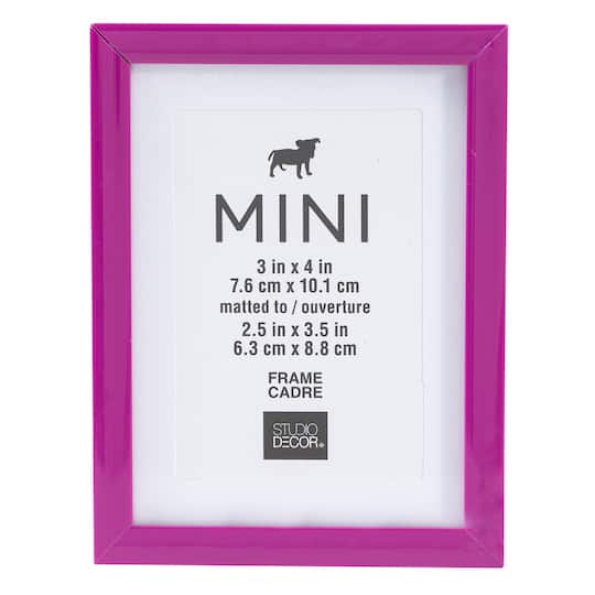 Magenta Mini Frame with Mat by Studio D&#xE9;cor&#xAE;